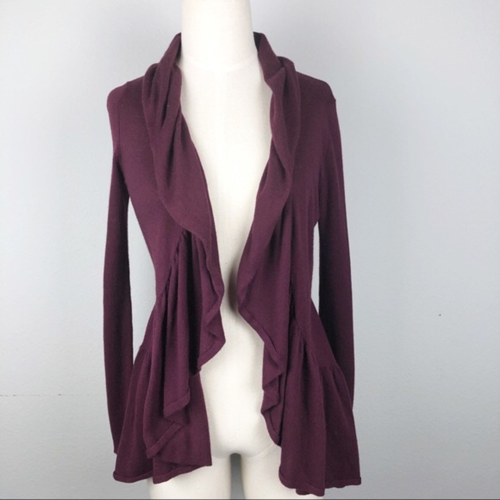 Anthropologie | Guinevere Ruffled Cardigan